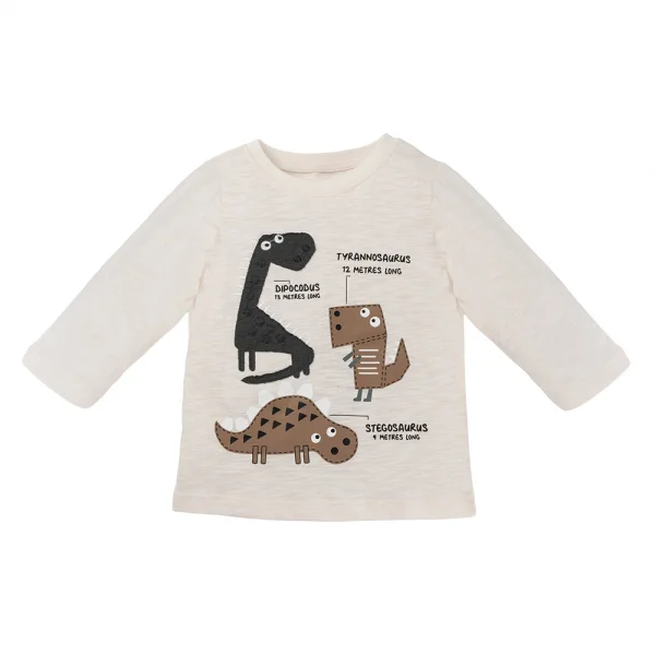 Bộ bé trai dài Bst Khủng long Animo HN1124043 (9M-6Y,Kem)