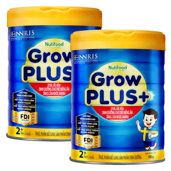 Combo 2 Sữa GrowPLUS+ Xanh 2+ tuổi, 900g