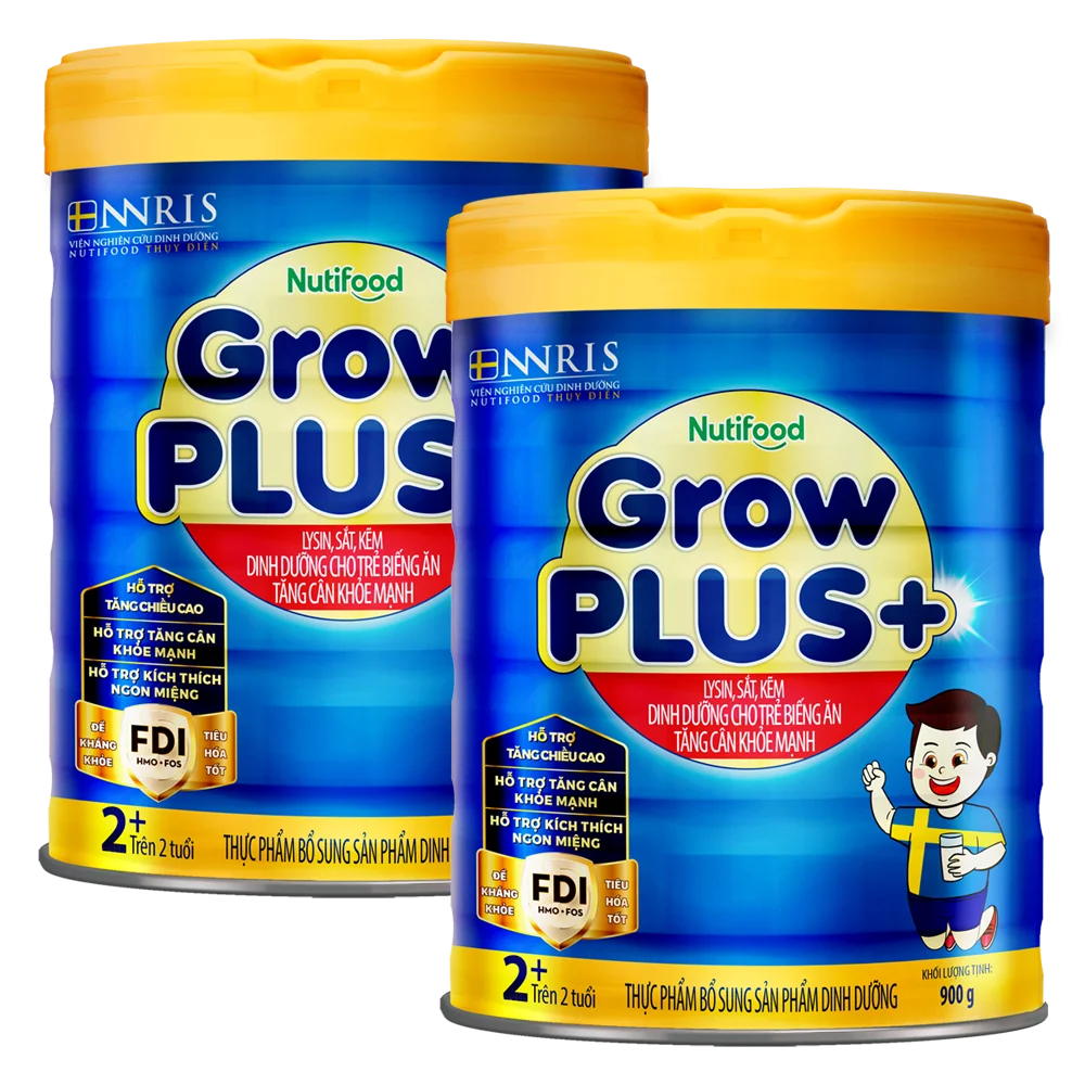 Combo 2 Sữa GrowPLUS+ Xanh 2+ tuổi, 900g