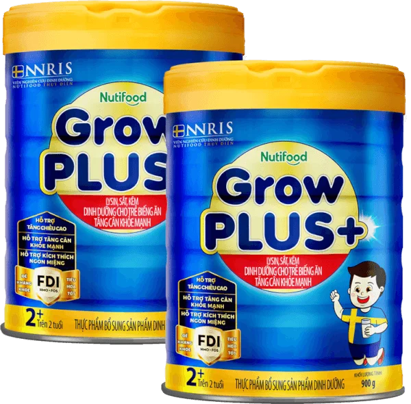 Combo 2 Sữa GrowPLUS+ Xanh 2+ tuổi, 900g