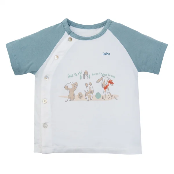 Bộ Modal ngắn Animo VD1024048 (0-24M,Xanh)