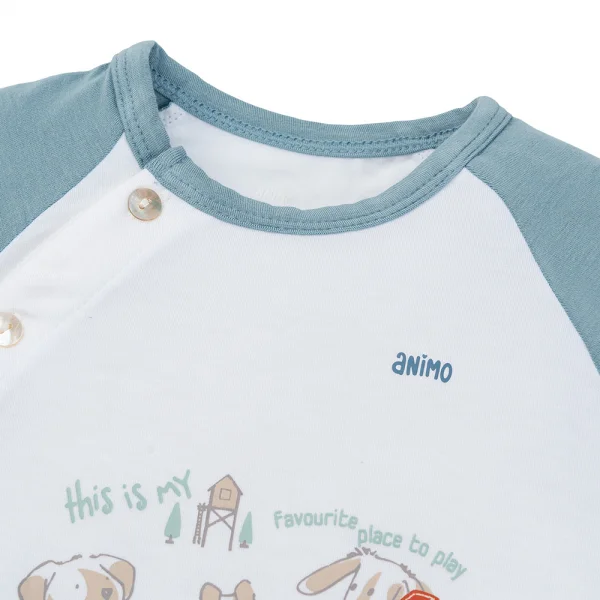 Bộ Modal ngắn Animo VD1024048 (0-24M,Xanh)