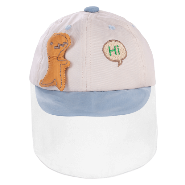 Nón lưỡi trai khăn voan bé trai Animo A2410_MN019 (44cm,Kem-Xanh)