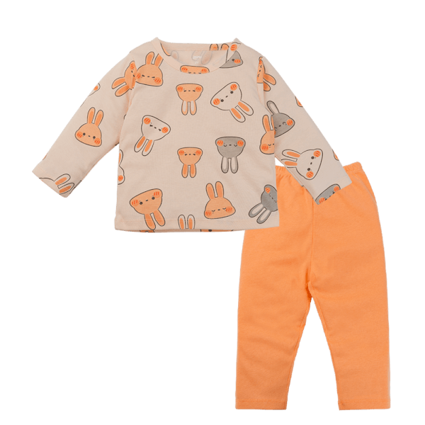 Bộ bé gái dài Animo Easy TX1024035 (1-4Y,Màu da)