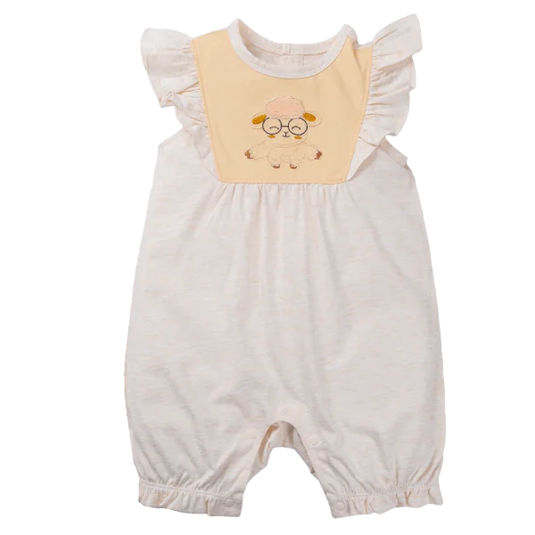 Bodysuit bé gái đùi Animo VD1124062 (0-12M,Vàng)