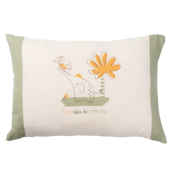 Gối nằm cho bé Cotton cao cấp Animo B2409_MN001 (25x35cm,Kem)