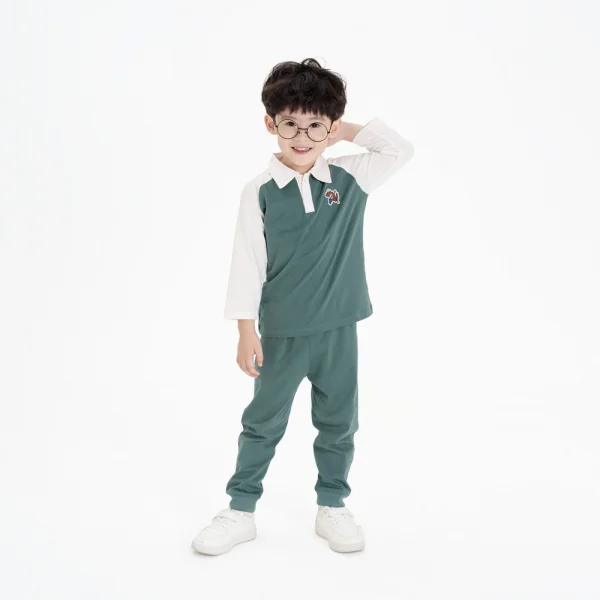 Bộ bé trai dài BST T-Rex Animo HN1124045 (9M-6Y,Xanh)