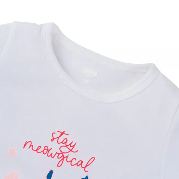 Bộ bé gái lửng Animo Easy LU1224024 (1-4Y,Trắng)