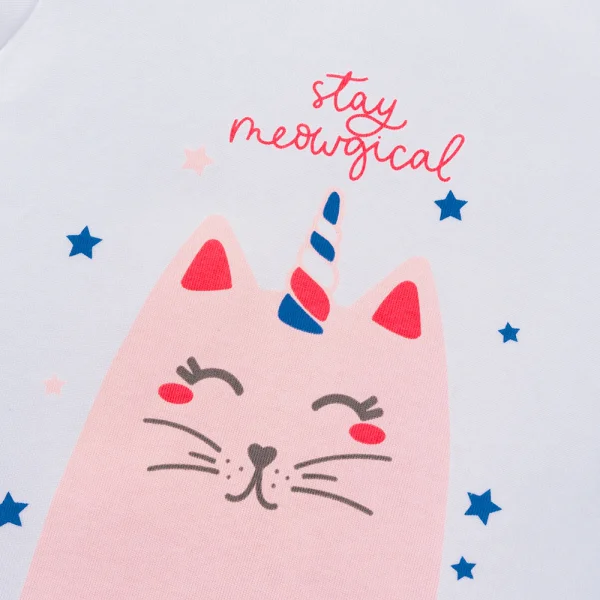 Bộ bé gái lửng Animo Easy LU1224024 (1-4Y,Trắng)