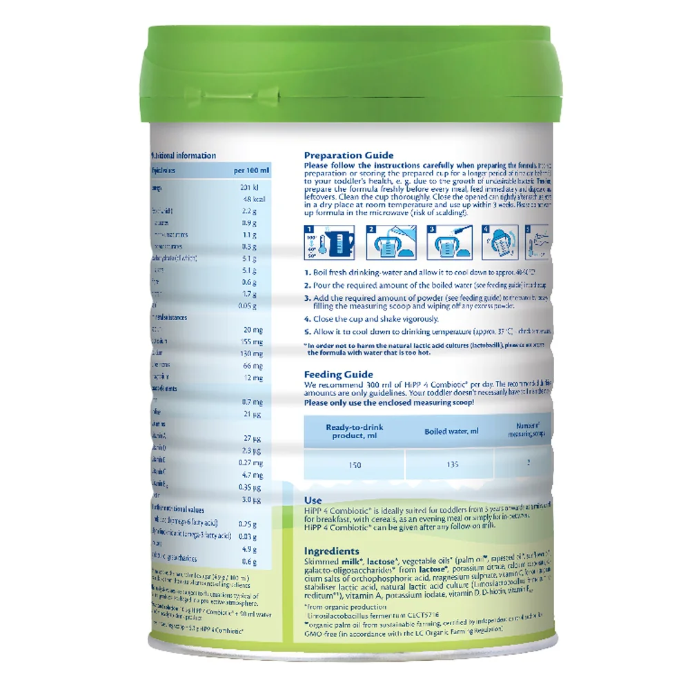 Combo 3 HiPP 4 Organic Combiotic 800g (Từ 3 tuổi)