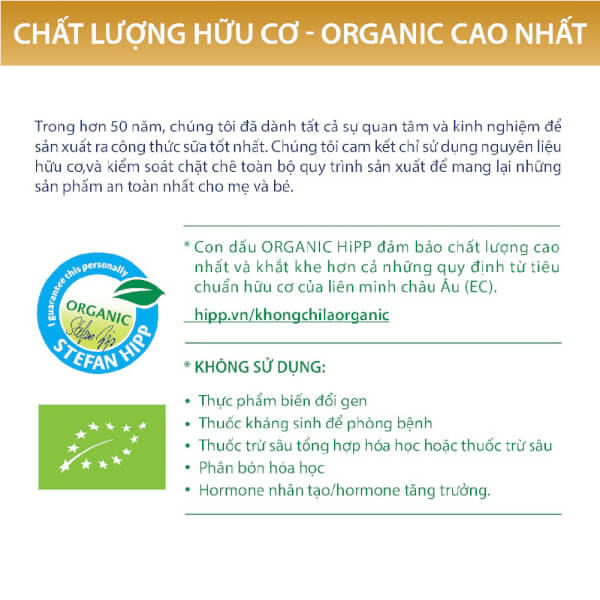 Sữa HiPP Organic Combiotic số 4 800g (từ 3 tuổi)