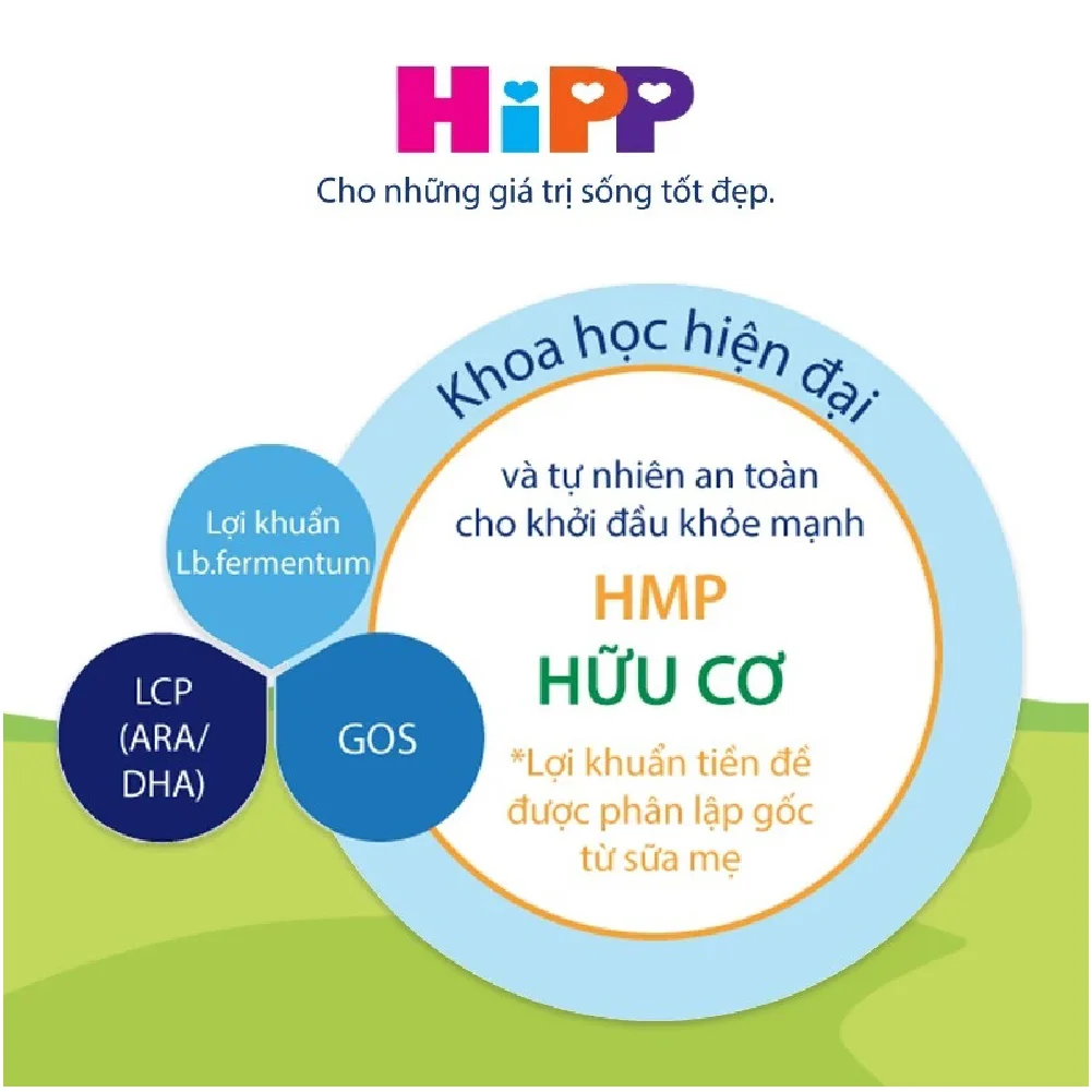 Sữa HiPP Organic Combiotic số 2 800g (6-12 tháng tuổi)