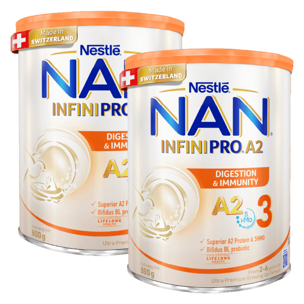 Combo 2 Sữa Nan A2 InfiniPro 800g số 3 (2-6 tuổi)