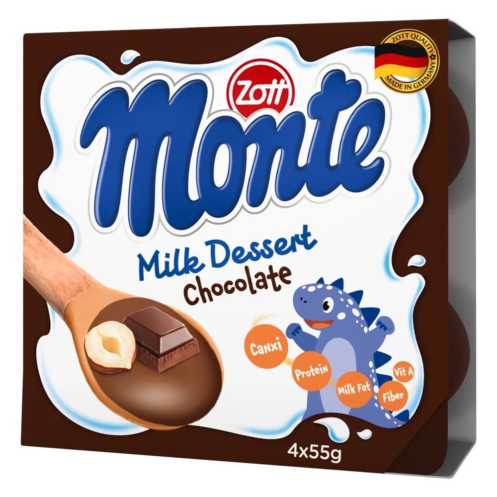 Combo 2 Váng sữa Zott Monte hương Sô cô la 4x55g