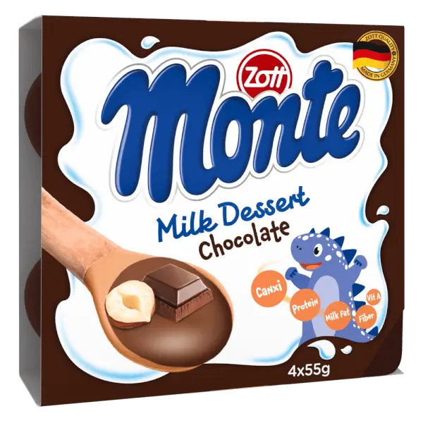 Combo 2 Váng sữa Zott Monte hương Sô cô la 4x55g