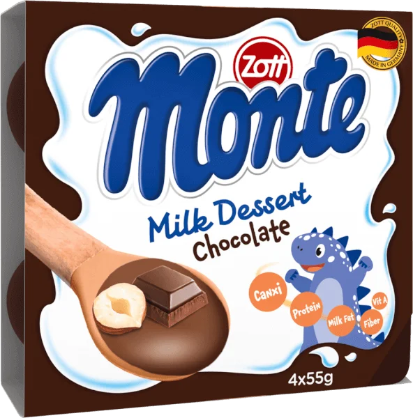 Váng sữa Zott Monte hương Sô cô la 4x55g