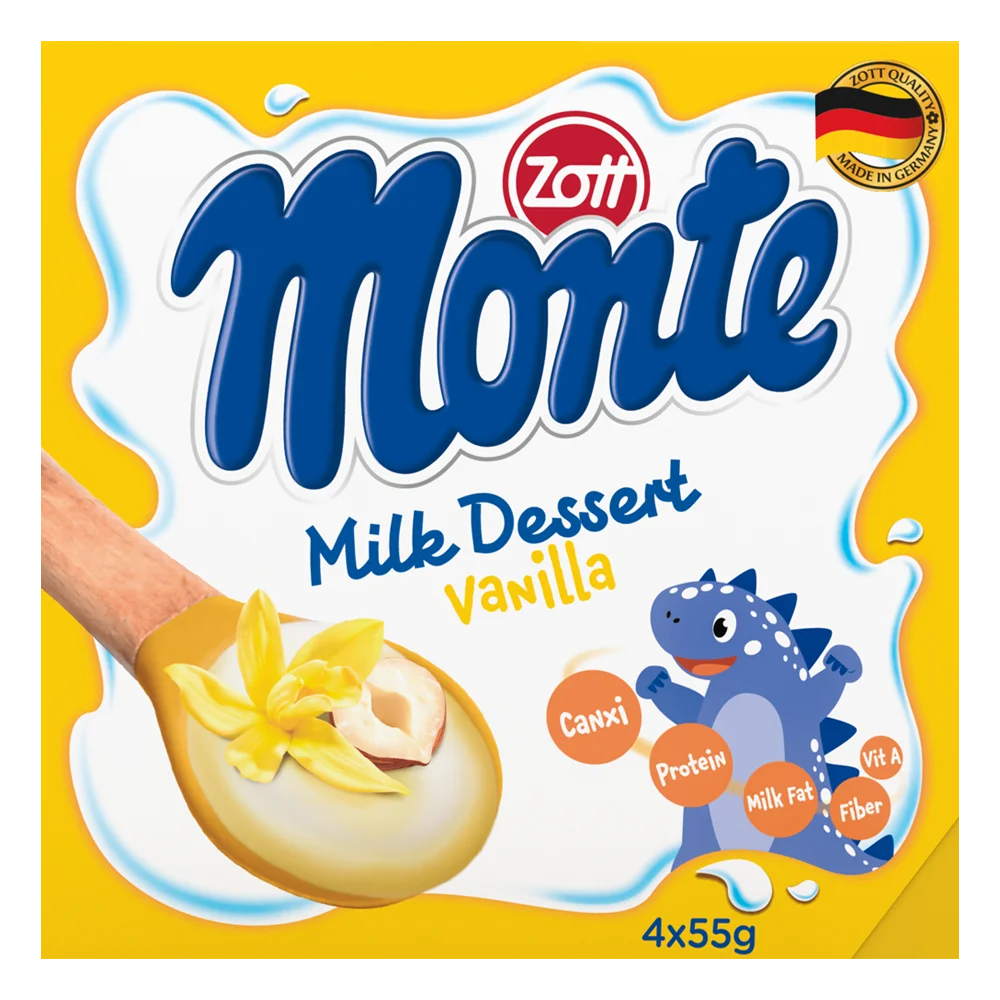 Váng sữa Zott Monte hương Vani 4x55g