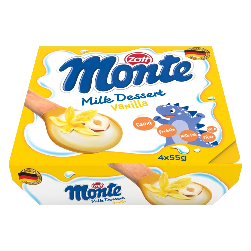 Váng sữa Zott Monte hương Vani 4x55g