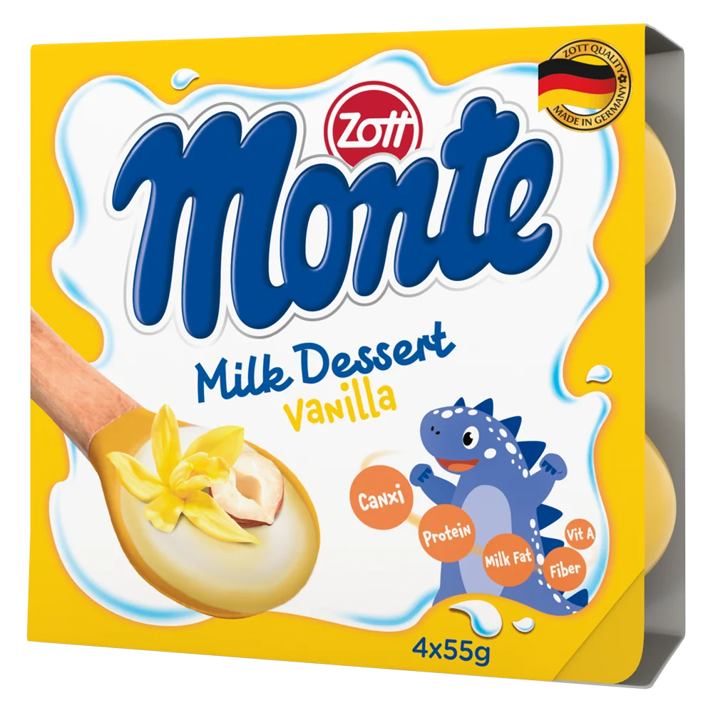 Váng sữa Zott Monte hương Vani 4x55g