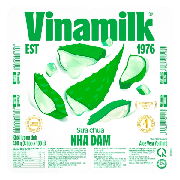 Sữa chua Vinamilk Nha đam 100g