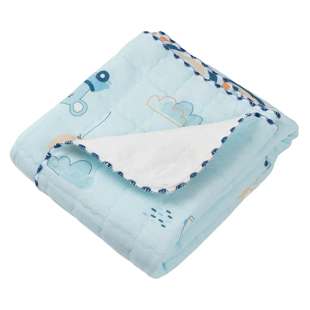 Chăn vải chần bông 3 lớp Animo B2306_MN003 (85x85cm,Xanh)