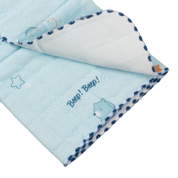 Chăn vải chần bông 3 lớp Animo B2306_MN003 (85x85cm,Xanh)