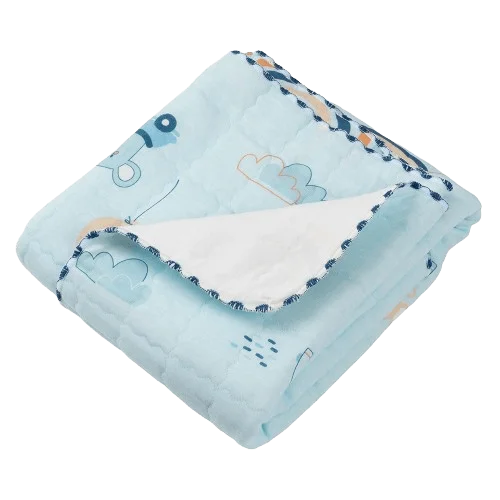 Chăn vải chần bông 3 lớp Animo B2306_MN003 (85x85cm,Xanh)