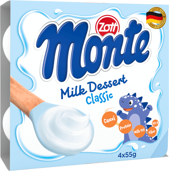 Váng sữa Zott Monte vị Classic (4x55g)