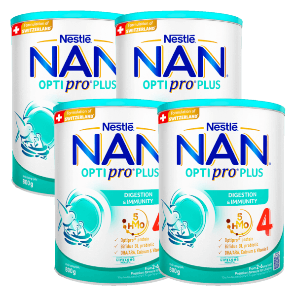 Combo 4 Sữa Nestle Nan Optipro Plus 4 800g (2-6 tuổi)