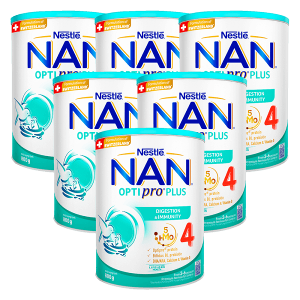 Combo 6 Sữa Nestle Nan Optipro Plus 4 800g (2-6 tuổi)