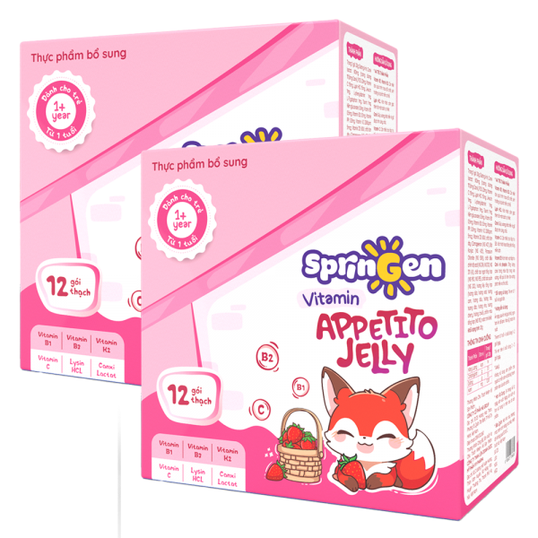 Combo 2 Thực Phẩm Bổ Sung Springen Vitamin Appetito Jelly