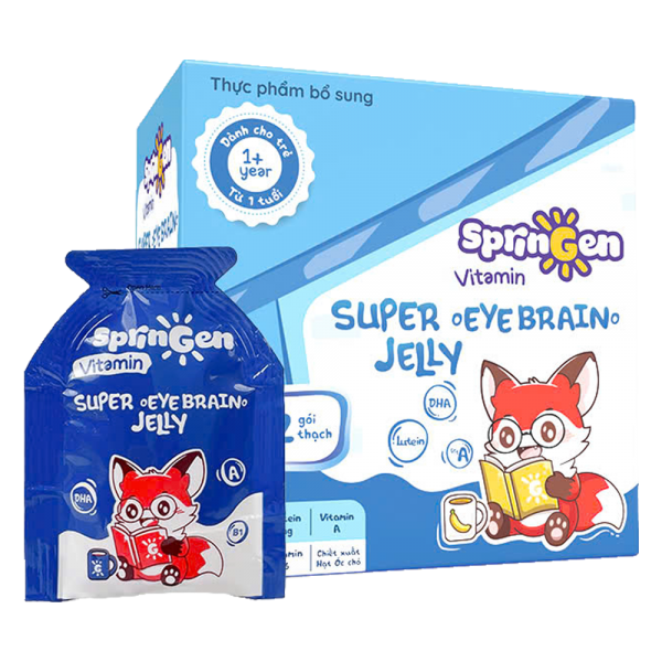 Combo 2 Thực phẩm bổ sung VITAMIN JELLY SPRINGEN SUPER EYE BRAIN