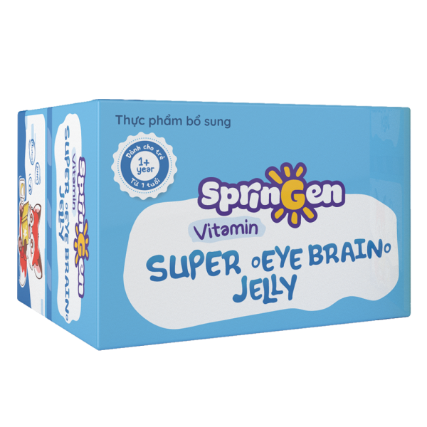 Combo 2 Thực phẩm bổ sung VITAMIN JELLY SPRINGEN SUPER EYE BRAIN