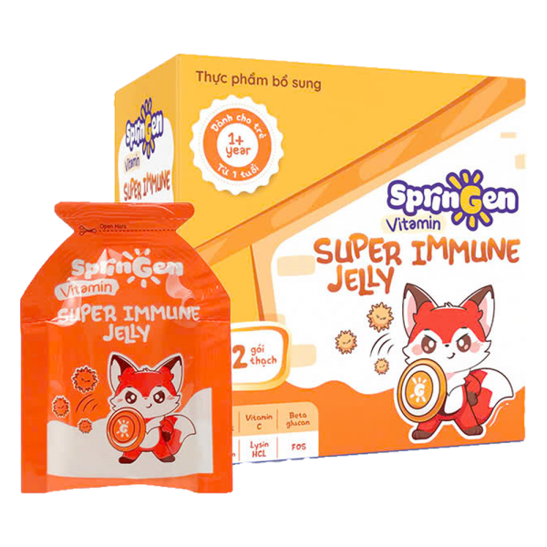 Combo 2 Thực phẩm bổ sung VITAMIN JELLY SPRINGEN SUPER IMMUNE