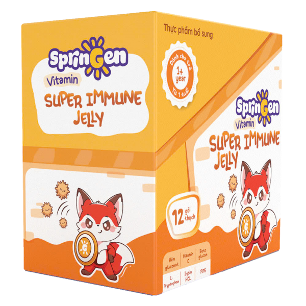 Combo 2 Thực phẩm bổ sung VITAMIN JELLY SPRINGEN SUPER IMMUNE