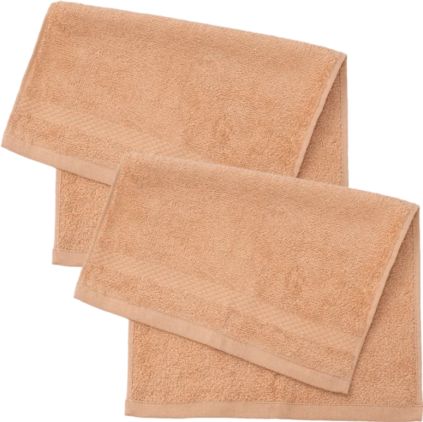 Combo 2 Khăn mặt Cotton Animo T2408_PP003 ( 28x42cm,Be nhạt)