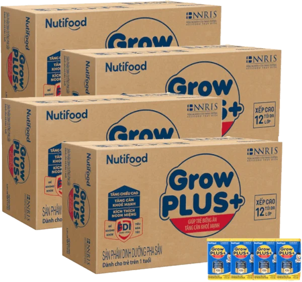 Combo 4 thùng Sữa GrowPLUS+ Xanh 1+ 110ml (lốc 4 hộp)