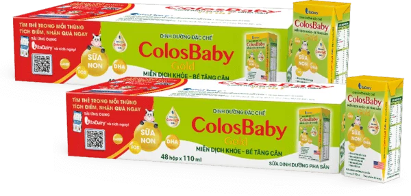 Combo 2 thùng Sữa uống dinh dưỡng Colosbaby 110ml, lốc 4 hộp (trên 1 tuổi)