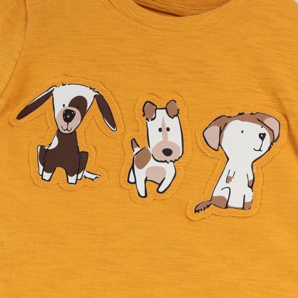 Bộ bé trai dài BST Cún con Animo HN1224010 (9M-6Y,Vàng)