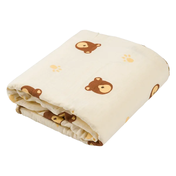 Chăn xô 2 lớp hạt đậu Animo B2409_MN004 (100x100cm,Kem)