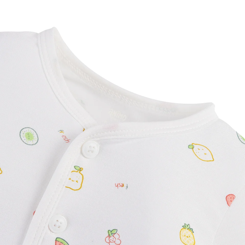 Set 2 áo sơ sinh cài giữa tay dài Animo Easy HN1124065 (NB-9M,Nhiều màu)