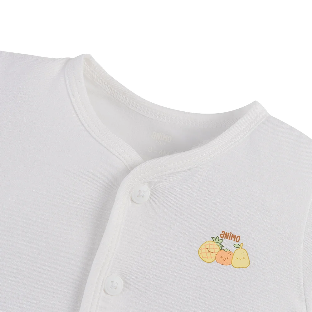 Set 2 áo sơ sinh cài giữa tay dài Animo Easy HN1124065 (NB-9M,Nhiều màu)