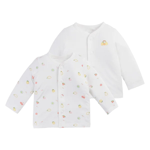 Set 2 áo sơ sinh cài giữa tay dài Animo Easy HN1124065 (NB-9M,Nhiều màu)