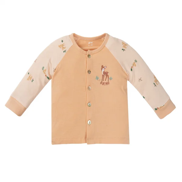 Set 2 Bộ kháng khuẩn Modal dài Animo BMC1024026 (0-24M,Cam nhạt)