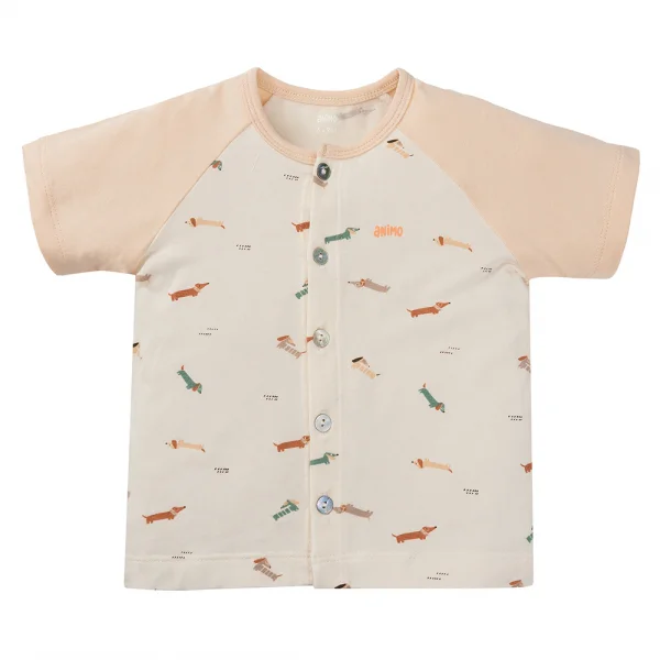 Set 2 Bộ kháng khuẩn Modal ngắn Animo BMC1024019 (0-24M,Be)