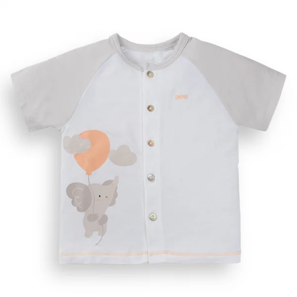 Bộ Modal ngắn Animo VD1024045 (0-24M,Xám nhạt)