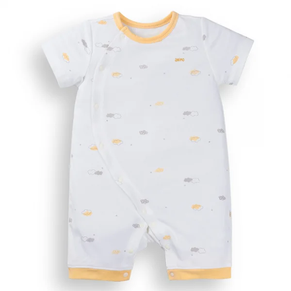 Set 2 Bodysuit modal kháng khuẩn đùi Animo VD0125004 (0-12M,Vàng-đỏ,TT06)