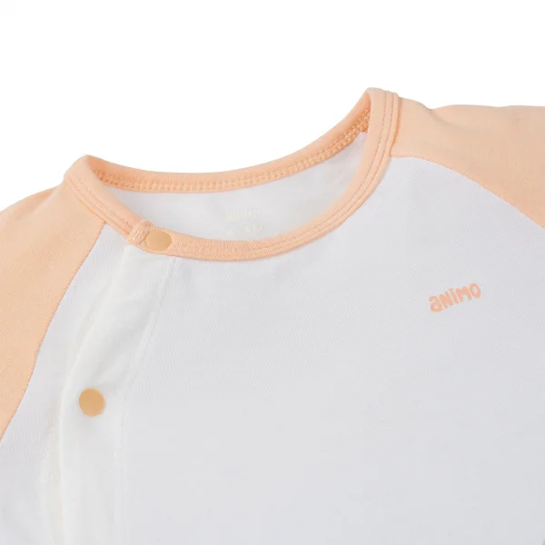 Set 2 Bodysuit kháng khuẩn Modal đùi Animo BMC1024027 (0-12M,Cam)