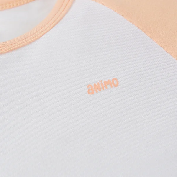 Set 2 Bodysuit kháng khuẩn Modal đùi Animo BMC1024027 (0-12M,Cam)