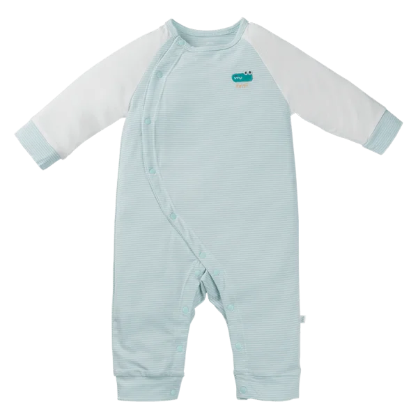Bodysuit rayon dài Animo KV1124020 (0-12M,Xanh)